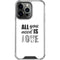 All You Need Is Love BW iPhone 16 Pro Clear Case