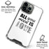 All You Need Is Love BW iPhone 16 Pro Clear Case