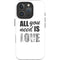 All You Need Is Love BW iPhone 16 Pro Impact Case