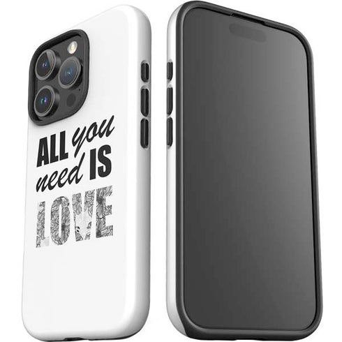 All You Need Is Love BW iPhone 16 Pro Impact Case