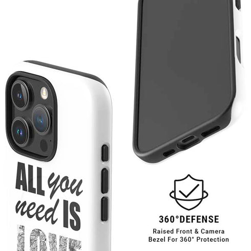 All You Need Is Love BW iPhone 16 Pro Magsafe Impact Case
