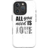 All You Need Is Love BW iPhone 16 Pro Max Magsafe Impact Case