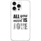 All You Need Is Love BW iPhone 16 Pro Max Skin