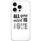 All You Need Is Love BW iPhone 16 Pro Skin