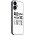 All You Need Is Love BW iPhone 16 Skin