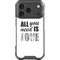 All You Need Is Love BW iPhone 18 Pro Clear Case
