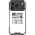 All You Need Is Love BW iPhone 18 Pro Clear Case