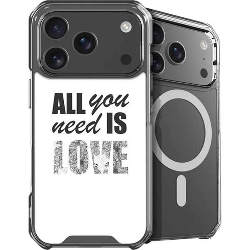 All You Need Is Love BW iPhone 18 Pro MagSafe Case