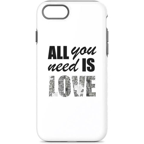 All You Need Is Love BW iPhone Cases