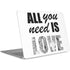 All You Need Is Love BW Apple MacBook Air Skin