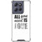 All You Need Is Love BW Moto G 5G (2025) Clear Case