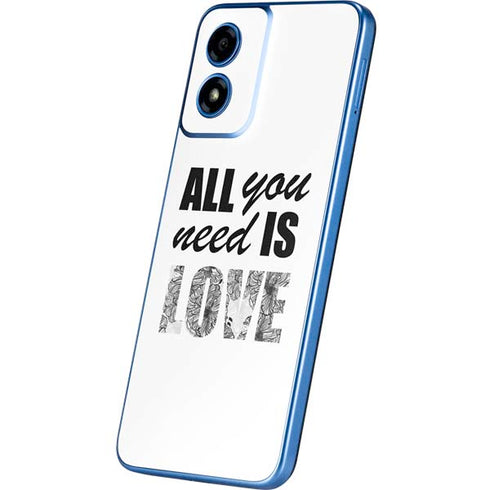All You Need Is Love BW Moto G Play 4G (2024) Skin