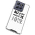 All You Need Is Love BW Moto G Play 5G (2025) Clear Case