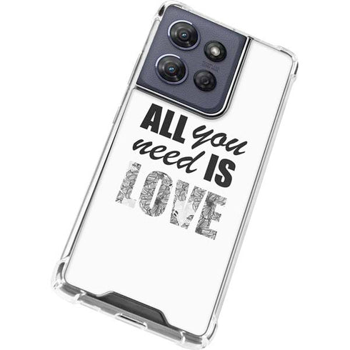 All You Need Is Love BW Moto G Stylus 5G (2025) Clear Case