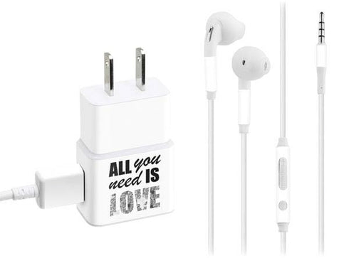 All You Need Is Love BW Phone Charger Skin