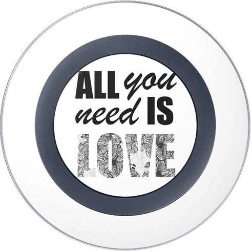 All You Need Is Love BW Wireless Charger Skin