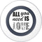 All You Need Is Love BW Wireless Charger Skin