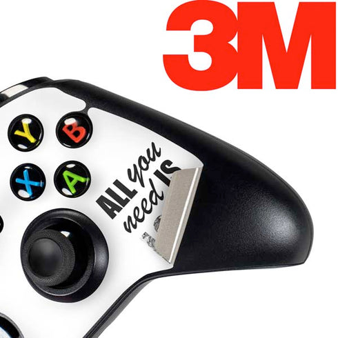 All You Need Is Love BW Xbox One Controller Skin