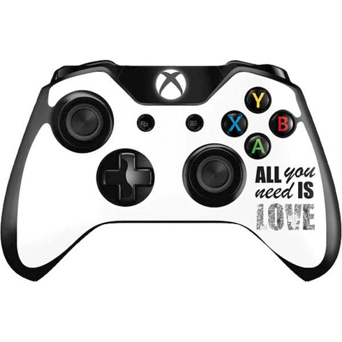 All You Need Is Love BW Xbox One Controller Skin