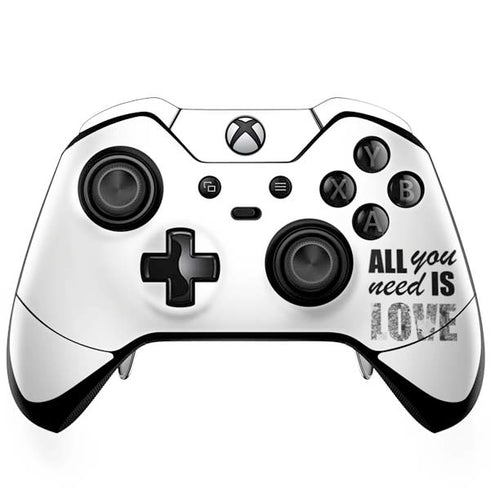 All You Need Is Love BW Xbox One Elite Controller Skin