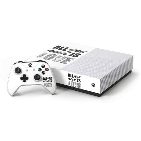 All You Need Is Love BW Xbox One S All-Digital Edition Bundle Skin