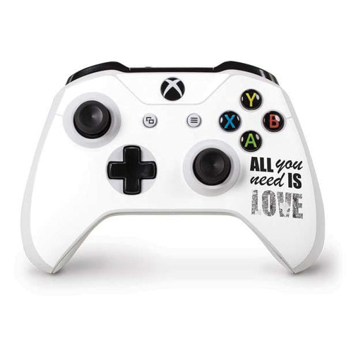 All You Need Is Love BW Xbox One S Controller Skin