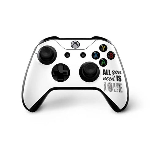 All You Need Is Love BW Xbox One X Controller Skin