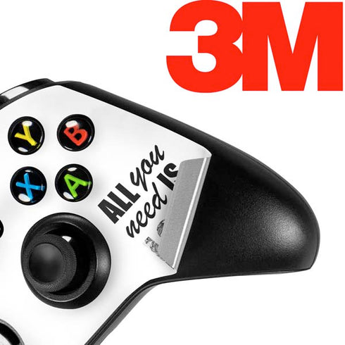 All You Need Is Love BW Xbox One X Controller Skin
