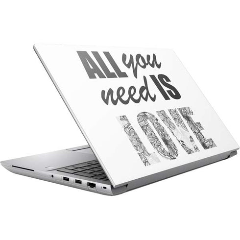 All You Need Is Love BW HP ZBook Fury 16 G10 Skin