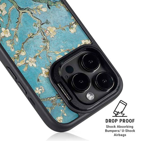 Almond Branches in Bloom by Van Gogh iPhone 14 Pro Kickstand Case