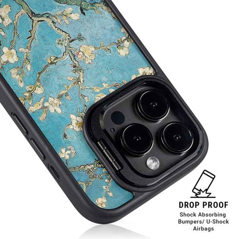 Almond Branches in Bloom by Van Gogh iPhone 14 Pro Max Kickstand Case