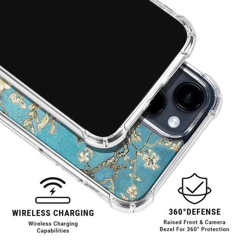 Almond Branches in Bloom by Van Gogh iPhone 15 Clear Case