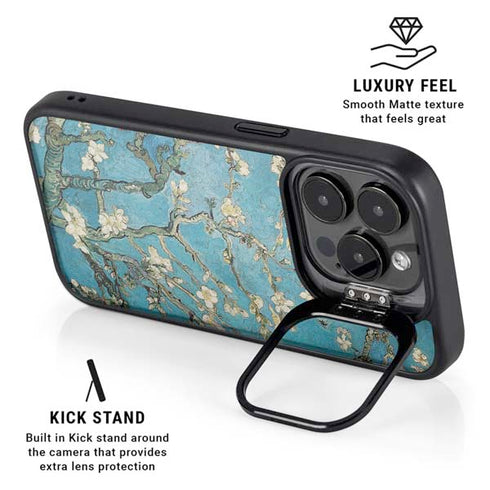 Almond Branches in Bloom by Van Gogh iPhone 16 Pro Max Kickstand Case