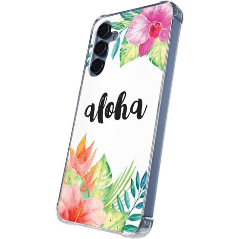 Aloha Tropical Galaxy A35 5G Clear Case