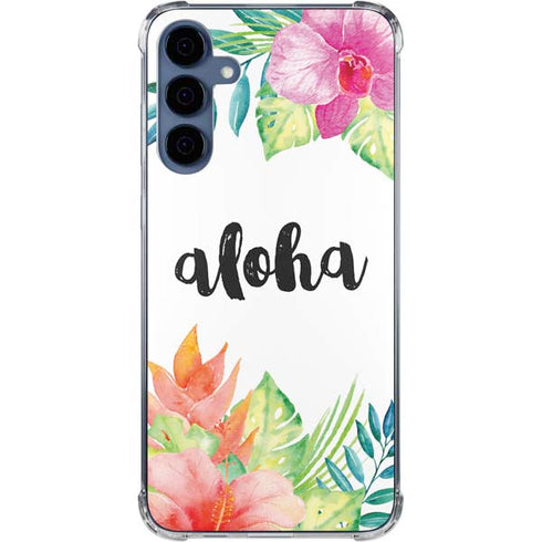 Aloha Tropical Galaxy A55 5G Clear Case