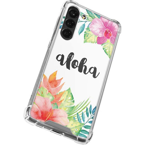 Aloha Tropical Galaxy S24 FE Clear Case