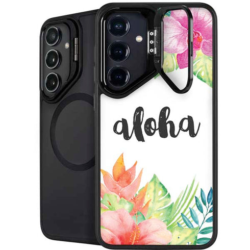 Aloha Tropical Galaxy S25 Kickstand Case