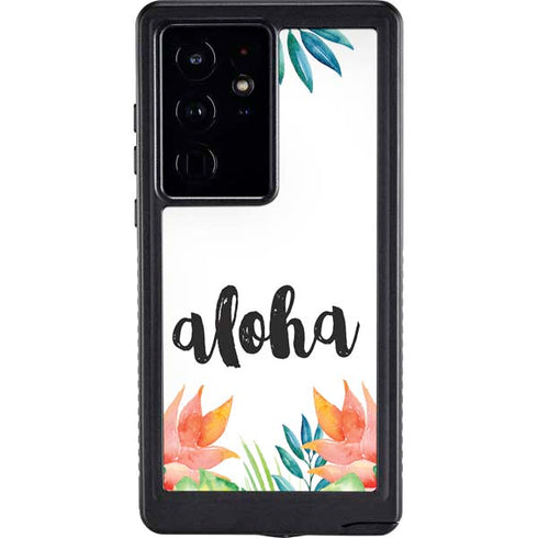 Aloha Tropical Galaxy S24 Ultra Waterproof Case