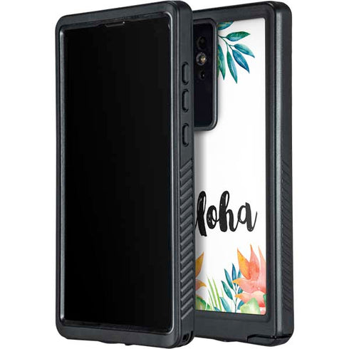 Aloha Tropical Galaxy S24 Ultra Waterproof Case
