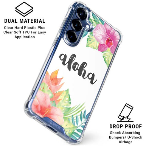 Aloha Tropical Galaxy S25 Plus Clear Case