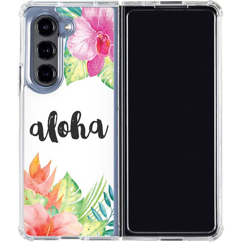 Aloha Tropical Galaxy Z Fold5 5G Clear Case