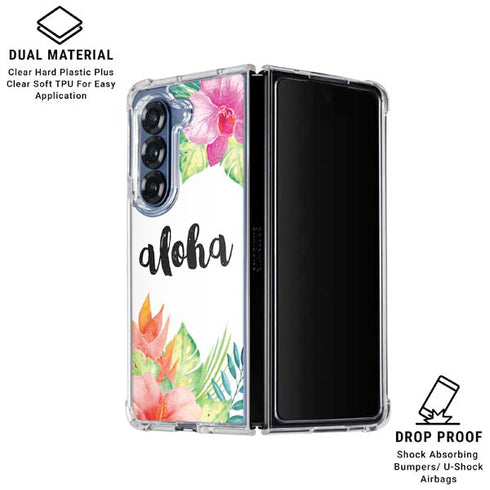 Aloha Tropical Galaxy Z Fold6 Clear Case