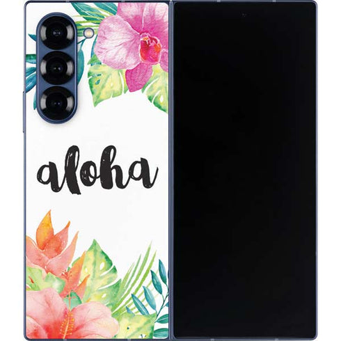 Aloha Tropical Galaxy Z Fold6 Skin