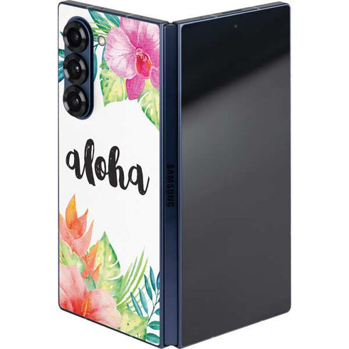 Aloha Tropical Galaxy Z Fold6 Skin