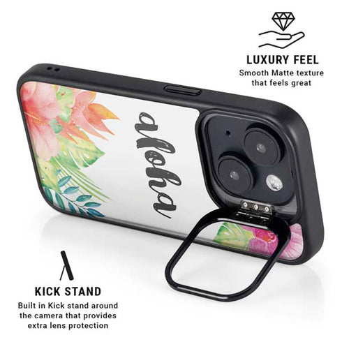 Aloha Tropical iPhone 15 Plus Kickstand Case