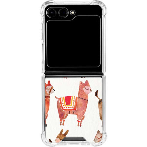 Alpacas by Cat Coq Galaxy Z Flip6 Clear Case