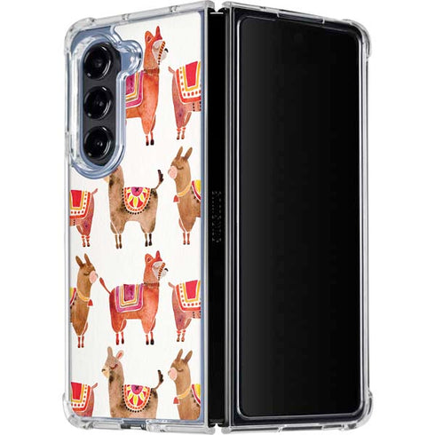 Alpacas by Cat Coq Galaxy Z Fold5 5G Clear Case