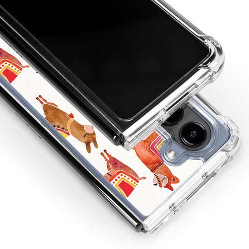 Alpacas by Cat Coq Galaxy Z Fold5 5G Clear Case