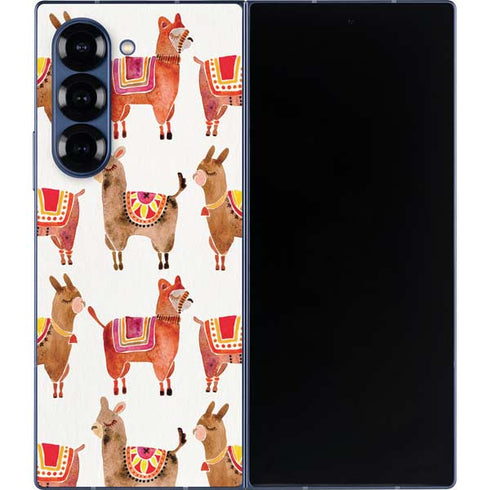 Alpacas by Cat Coq Galaxy Z Fold6 Skin