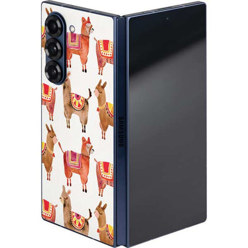 Alpacas by Cat Coq Galaxy Z Fold6 Skin